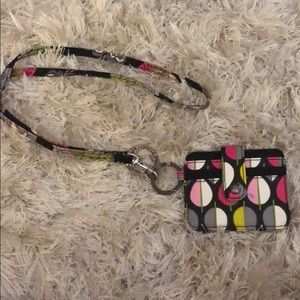 Vera Bradley Lanyard and ID Holder